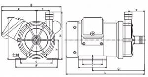MP系列微型磁力驅動循環泵安裝尺寸圖 MP系列微型磁力驅動循環泵安裝尺寸圖